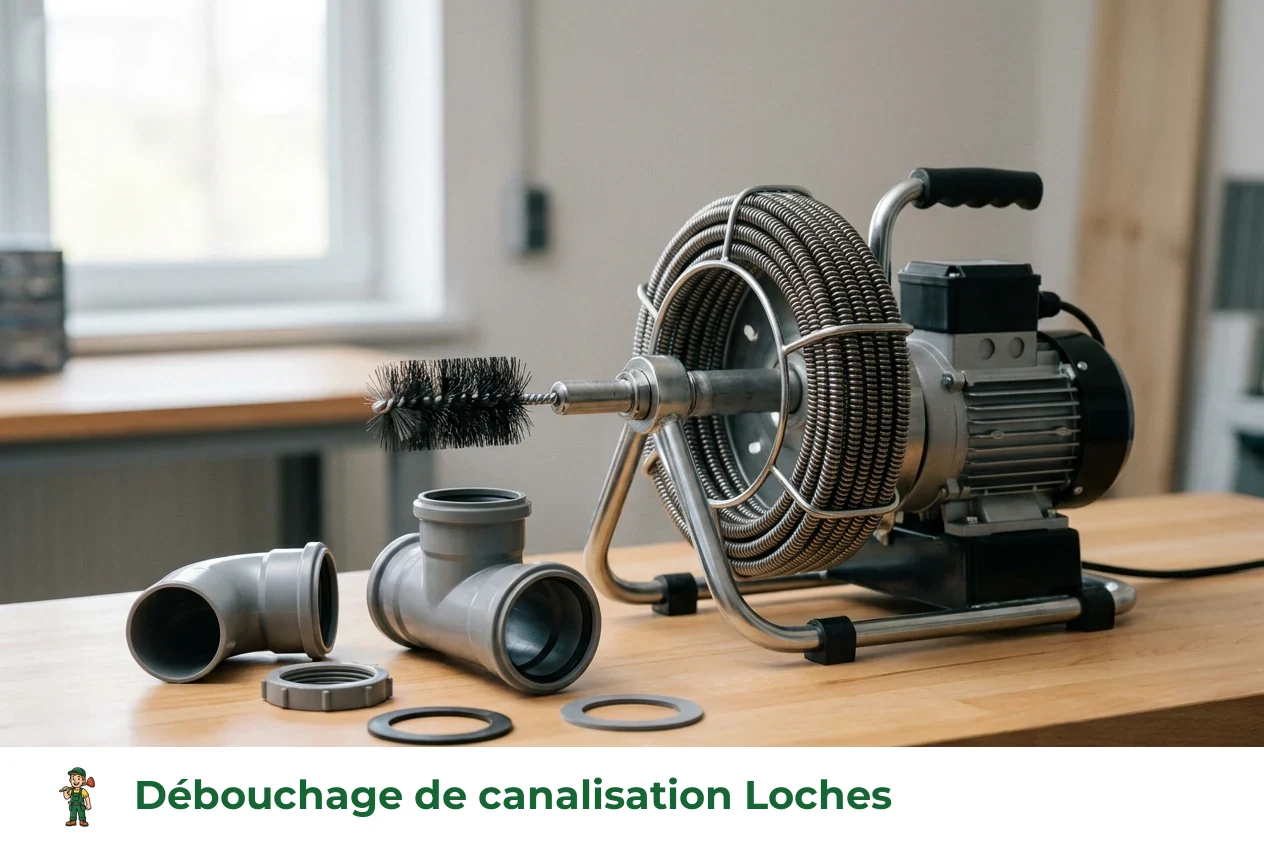 Débouchage de canalisation à Loches