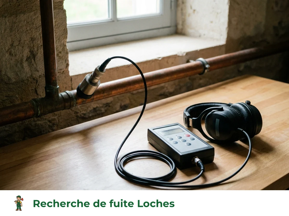 Recherche de fuite à Loches