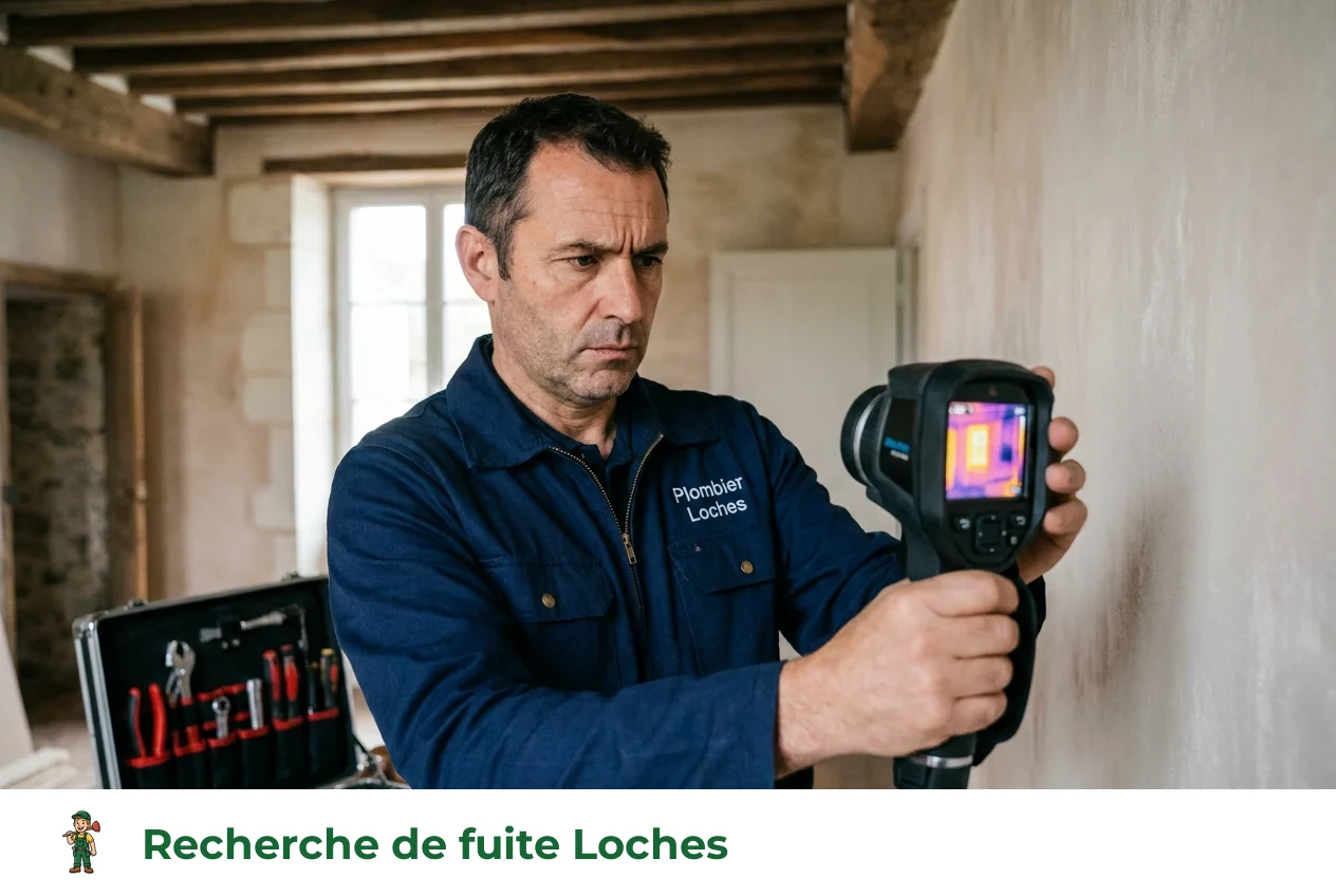 Recherche de fuite à Loches