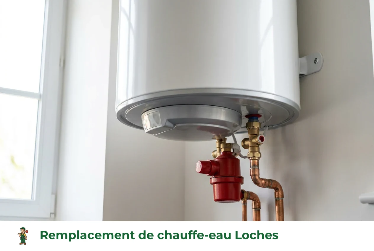 Remplacement de chauffe-eau à Loches