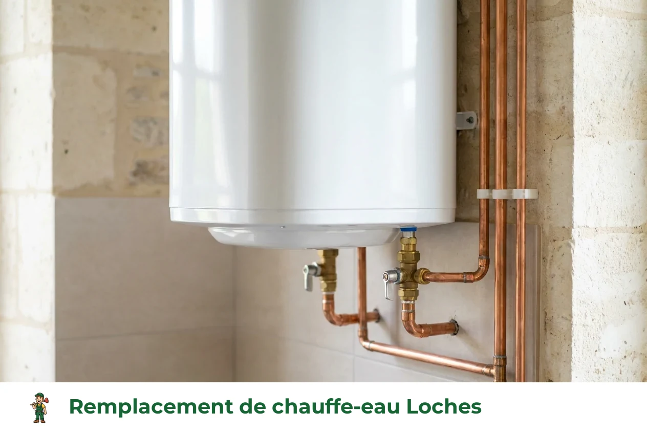 Remplacement de chauffe-eau à Loches
