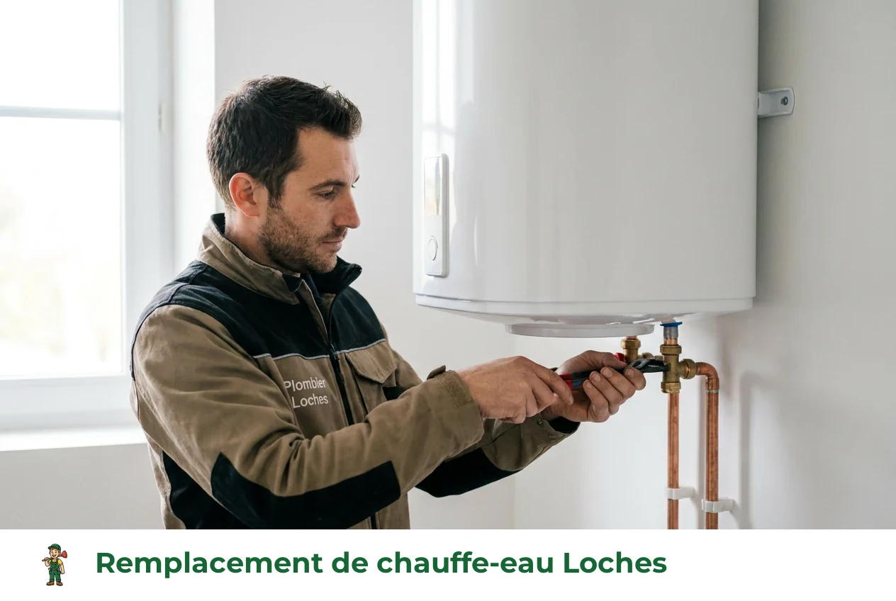 Remplacement de chauffe-eau à Loches