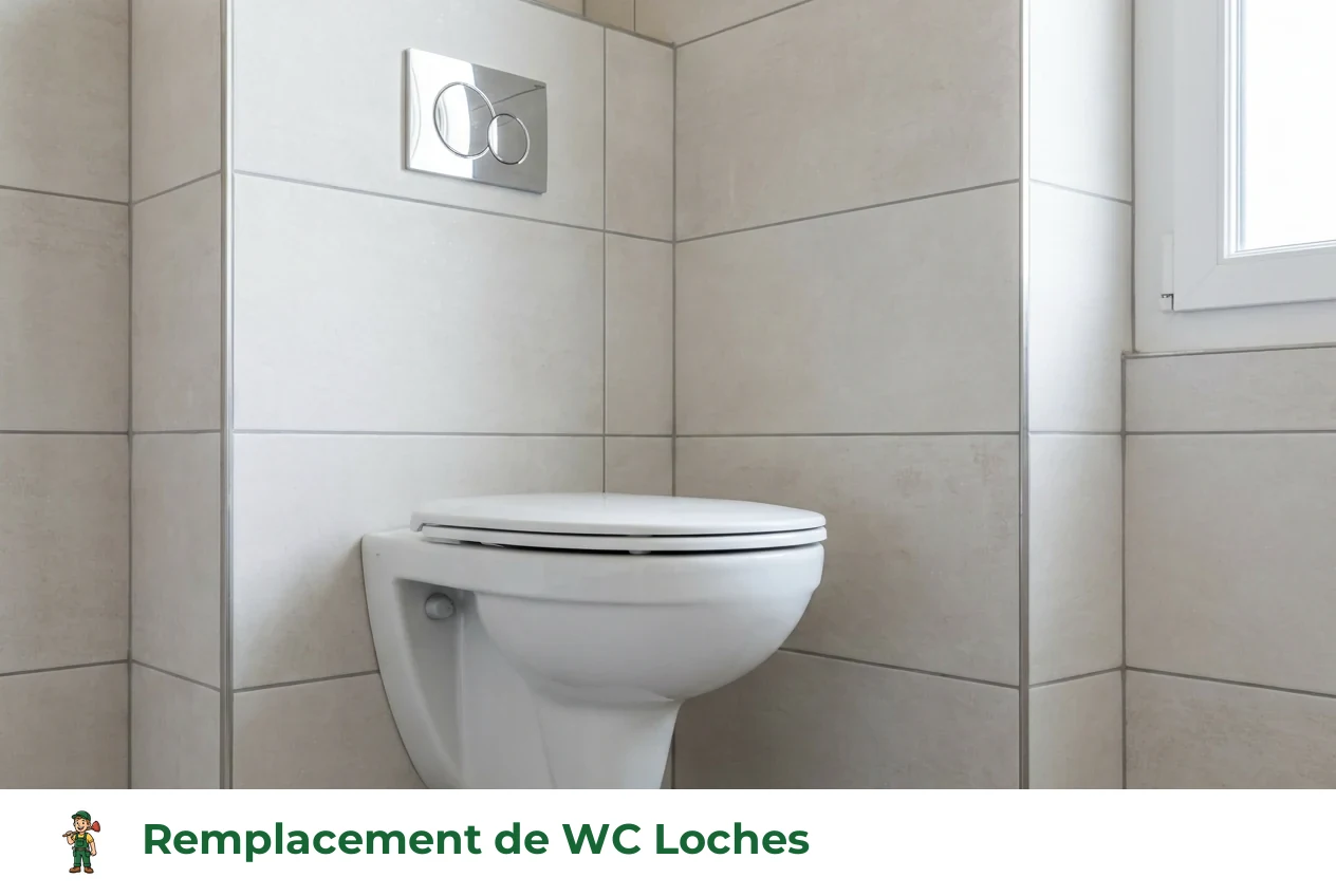 Remplacement de WC à Loches