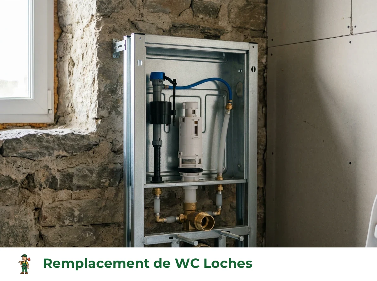 Remplacement de WC à Loches